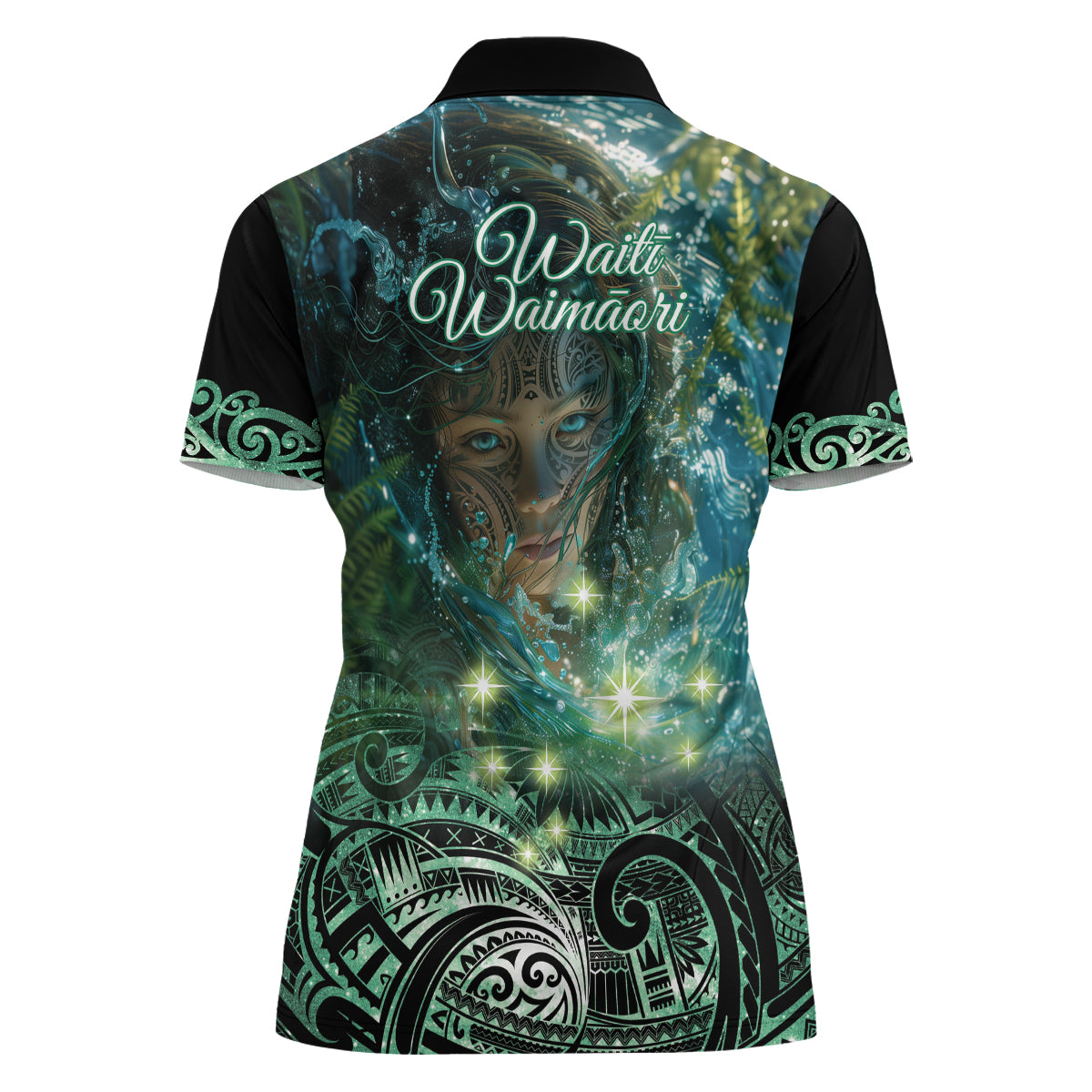 New Zealand Matariki Waiti Women Polo Shirt Waimori and The Origin Of Life LT9 - Polynesian Pride