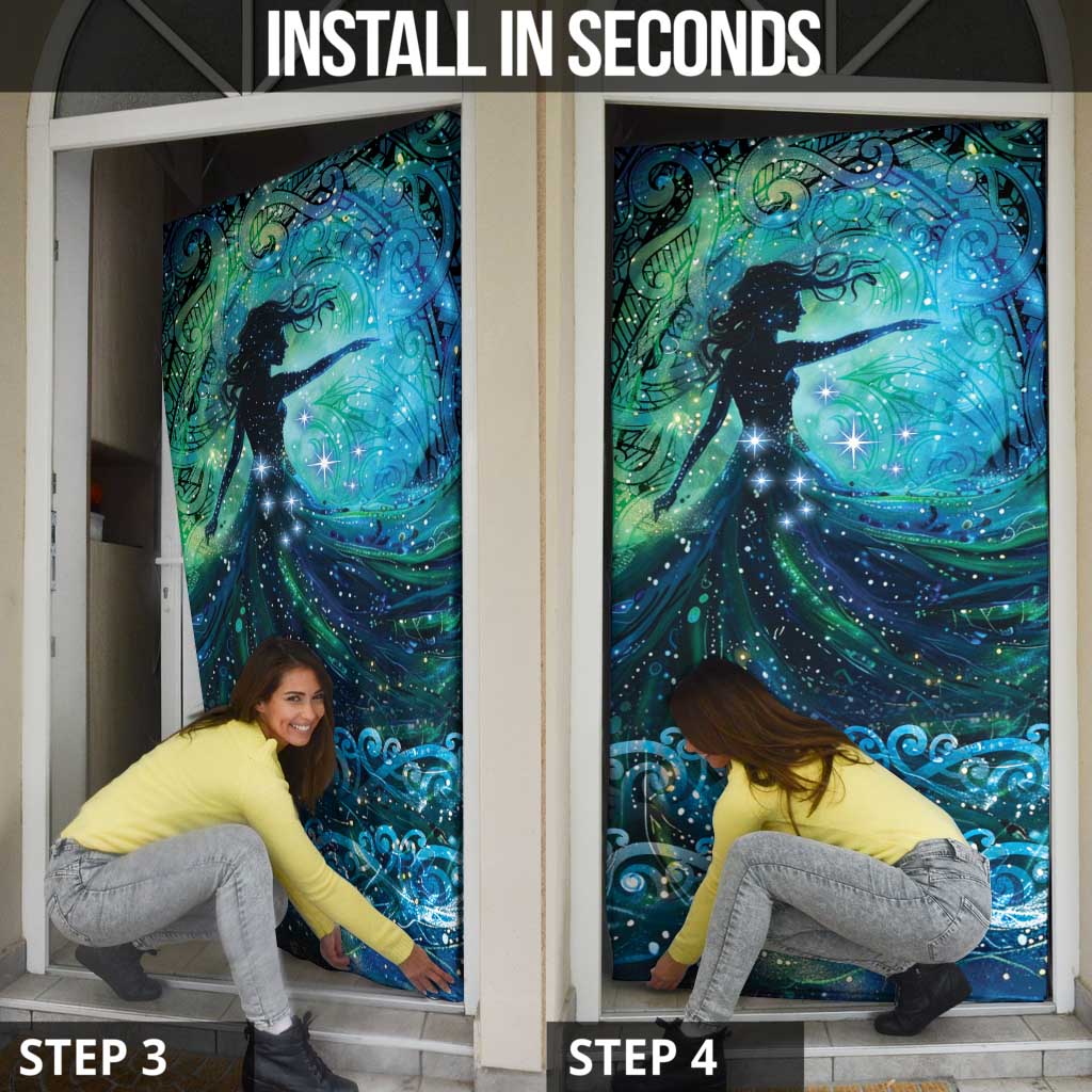 New Zealand Matariki Hiwa-i-te-rangi Door Cover Titiro ki nga Whetu Wishing Star LT9 - Polynesian Pride