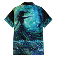 New Zealand Matariki Hiwa-i-te-rangi Family Matching Off Shoulder Short Dress and Hawaiian Shirt Titiro ki nga Whetu Wishing Star LT9 - Polynesian Pride