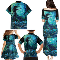 New Zealand Matariki Hiwa-i-te-rangi Family Matching Puletasi and Hawaiian Shirt Titiro ki nga Whetu Wishing Star LT9 - Polynesian Pride