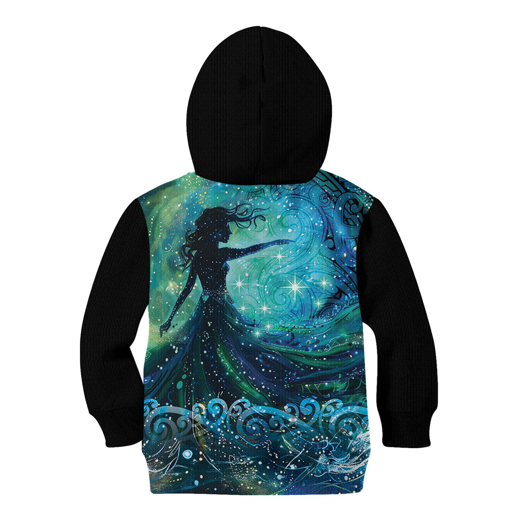 New Zealand Matariki Hiwa-i-te-rangi Kid Hoodie Titiro ki nga Whetu Wishing Star LT9 - Polynesian Pride