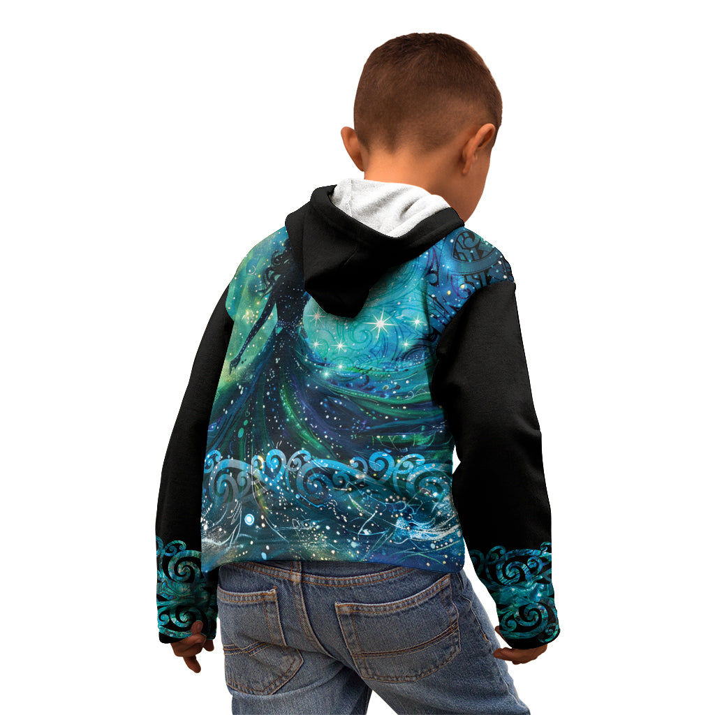 New Zealand Matariki Hiwa-i-te-rangi Kid Hoodie Titiro ki nga Whetu Wishing Star LT9 - Polynesian Pride