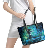 New Zealand Matariki Hiwa-i-te-rangi Leather Tote Bag Titiro ki nga Whetu Wishing Star LT9 - Polynesian Pride