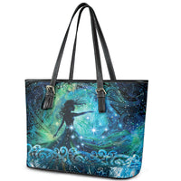 New Zealand Matariki Hiwa-i-te-rangi Leather Tote Bag Titiro ki nga Whetu Wishing Star LT9 - Polynesian Pride