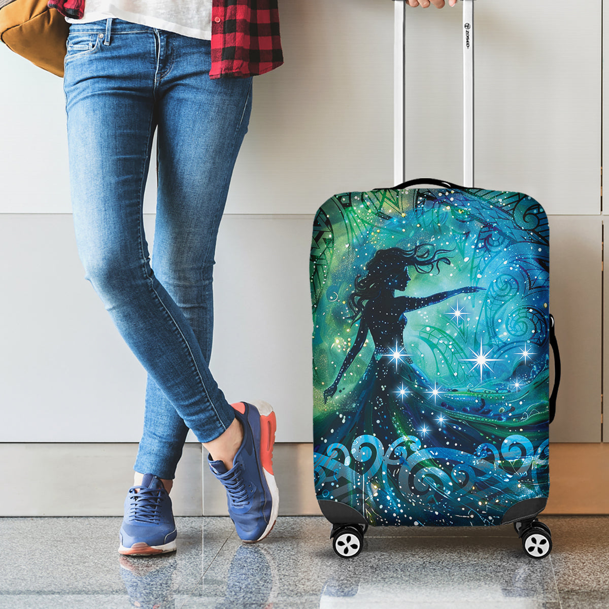 New Zealand Matariki Hiwa-i-te-rangi Luggage Cover Titiro ki nga Whetu Wishing Star LT9 - Polynesian Pride