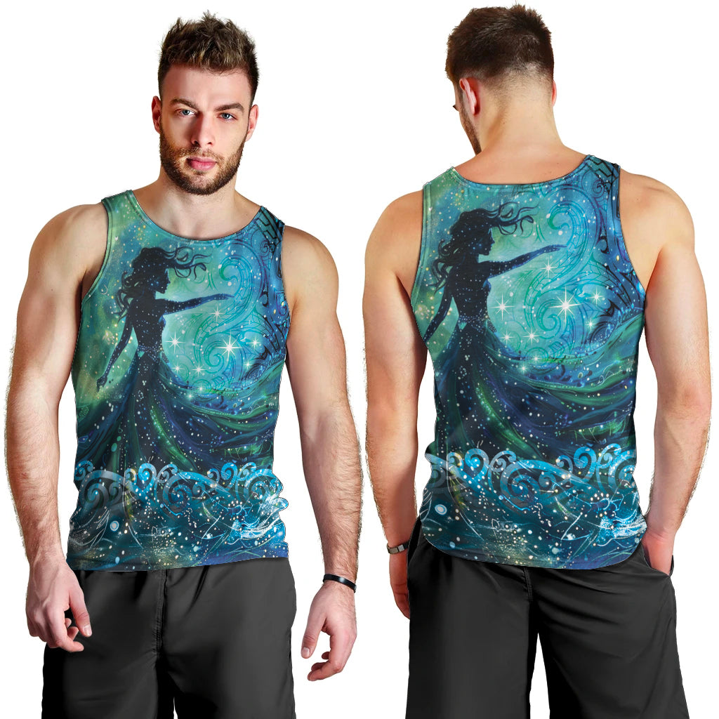 New Zealand Matariki Hiwa-i-te-rangi Men Tank Top Titiro ki nga Whetu Wishing Star LT9 - Polynesian Pride