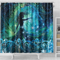 New Zealand Matariki Hiwa-i-te-rangi Shower Curtain Titiro ki nga Whetu Wishing Star LT9 - Polynesian Pride