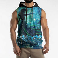 New Zealand Matariki Hiwa-i-te-rangi Sleeveless Hoodie Titiro ki nga Whetu Wishing Star LT9 - Polynesian Pride