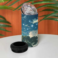 New Zealand Matariki Ururangi 4 in 1 Can Cooler Tumbler The Murmur Of The Wind LT9 - Polynesian Pride