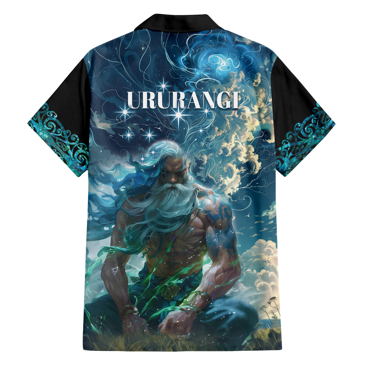 New Zealand Matariki Ururangi Family Matching Off Shoulder Maxi Dress and Hawaiian Shirt The Murmur Of The Wind LT9 - Polynesian Pride