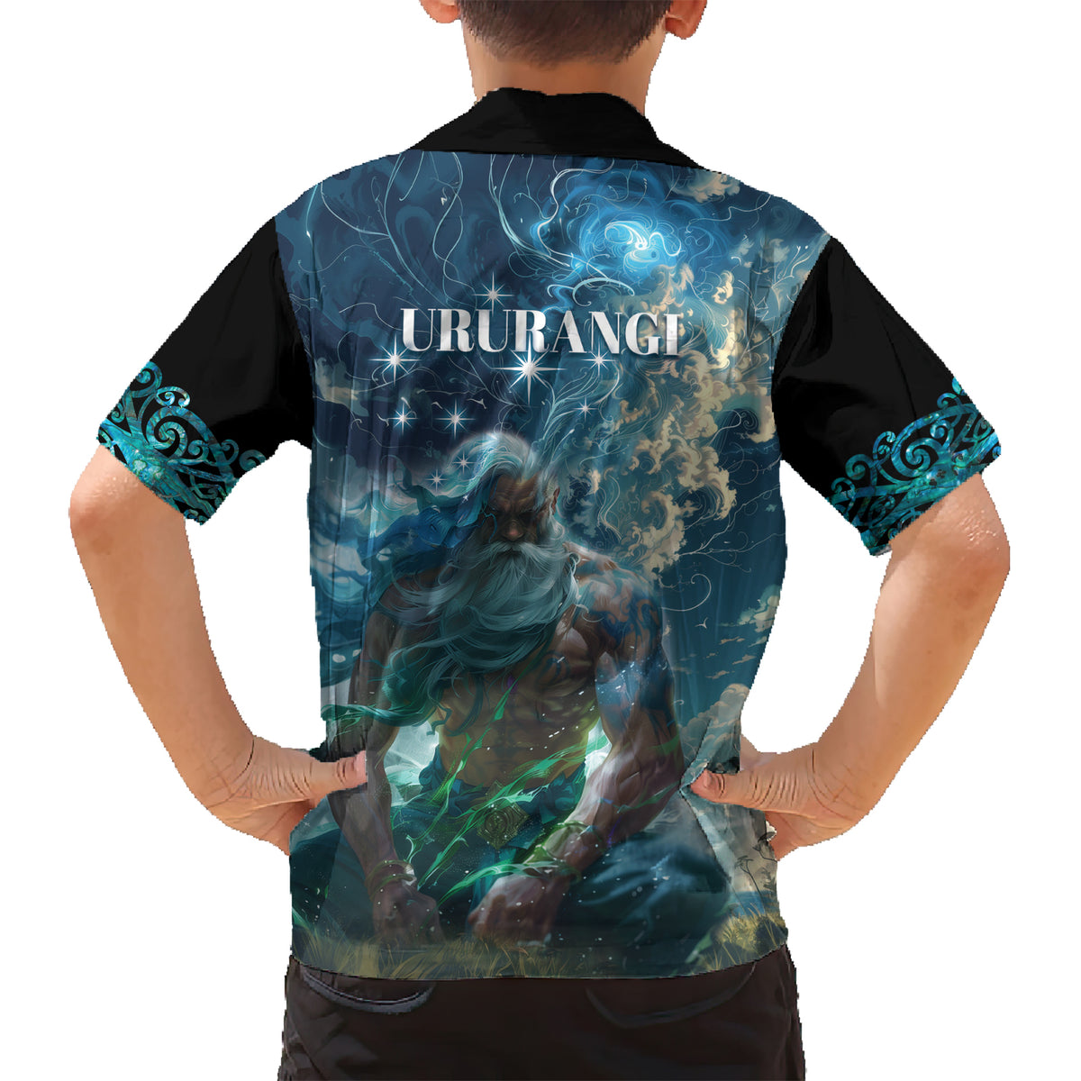 New Zealand Matariki Ururangi Family Matching Short Sleeve Bodycon Dress and Hawaiian Shirt The Murmur Of The Wind LT9 - Polynesian Pride