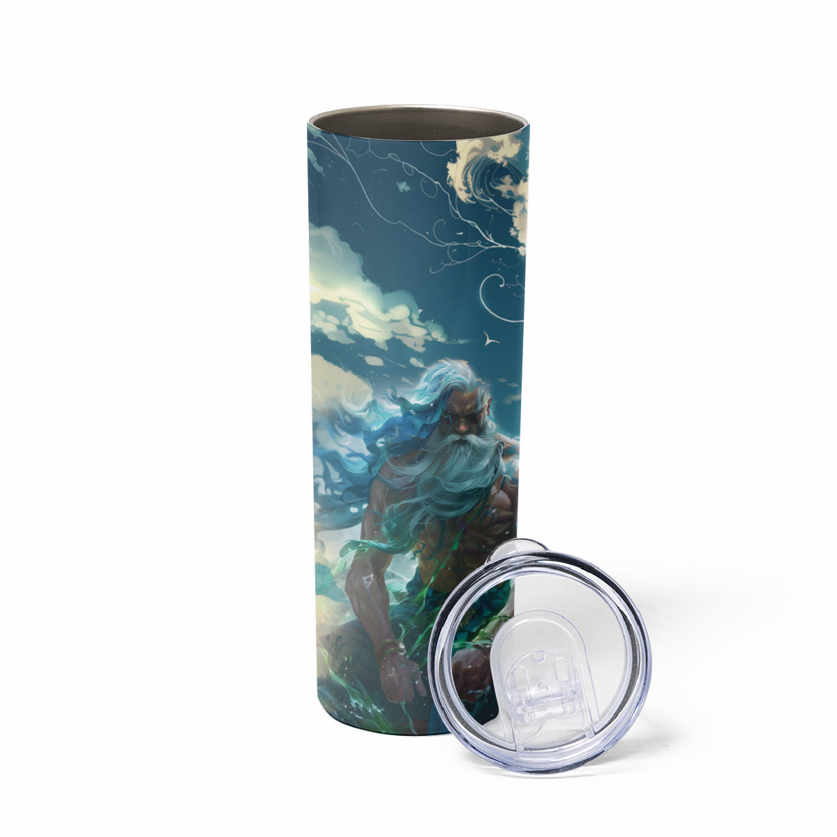 New Zealand Matariki Ururangi Skinny Tumbler The Murmur Of The Wind LT9 - Polynesian Pride