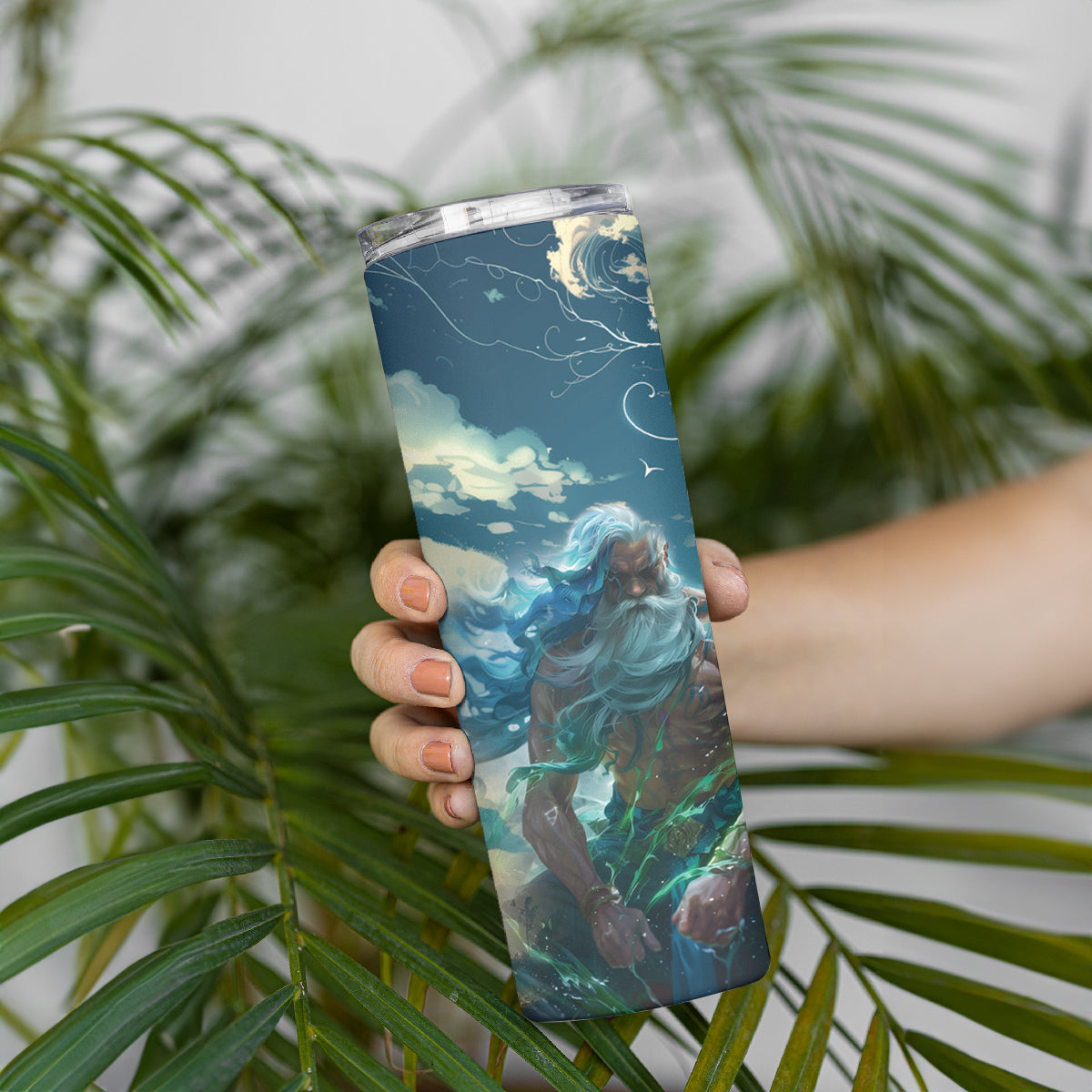 New Zealand Matariki Ururangi Skinny Tumbler The Murmur Of The Wind LT9 - Polynesian Pride