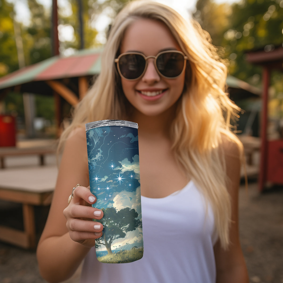New Zealand Matariki Ururangi Skinny Tumbler The Murmur Of The Wind LT9 - Polynesian Pride