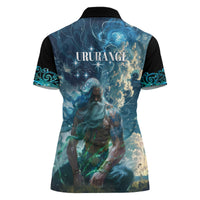 New Zealand Matariki Ururangi Women Polo Shirt The Murmur Of The Wind LT9 - Polynesian Pride