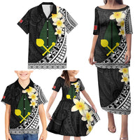 Alo Chiefdom Wallis and Futuna Personalized Family Matching Puletasi and Hawaiian Shirt Frangipani Flowers Polynesian Pattern LT9 - Polynesian Pride