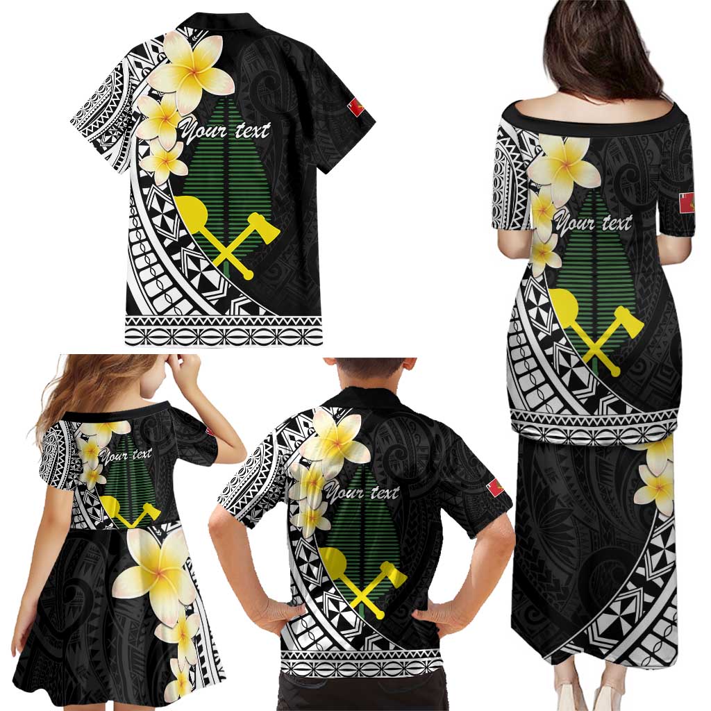 Alo Chiefdom Wallis and Futuna Personalized Family Matching Puletasi and Hawaiian Shirt Frangipani Flowers Polynesian Pattern LT9 - Polynesian Pride