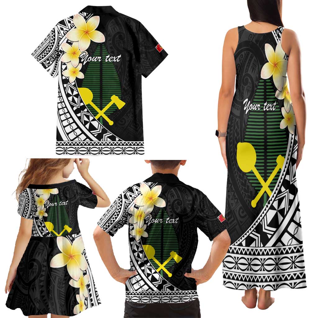 Alo Chiefdom Wallis and Futuna Personalized Family Matching Tank Maxi Dress and Hawaiian Shirt Frangipani Flowers Polynesian Pattern LT9 - Polynesian Pride