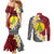 Sigave Chiefdom Wallis and Futuna Personalized Couples Matching Mermaid Dress and Long Sleeve Button Shirt Frangipani Flowers Polynesian Pattern