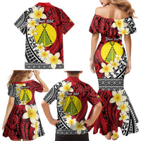 Sigave Chiefdom Wallis and Futuna Personalized Family Matching Mermaid Dress and Hawaiian Shirt Frangipani Flowers Polynesian Pattern LT9 - Polynesian Pride