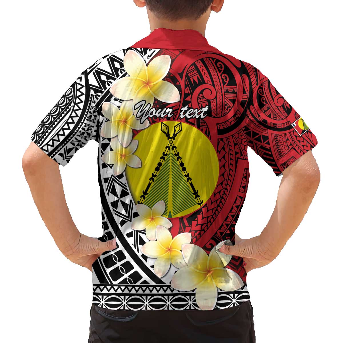 Sigave Chiefdom Wallis and Futuna Personalized Family Matching Off The Shoulder Long Sleeve Dress and Hawaiian Shirt Frangipani Flowers Polynesian Pattern LT9 - Polynesian Pride