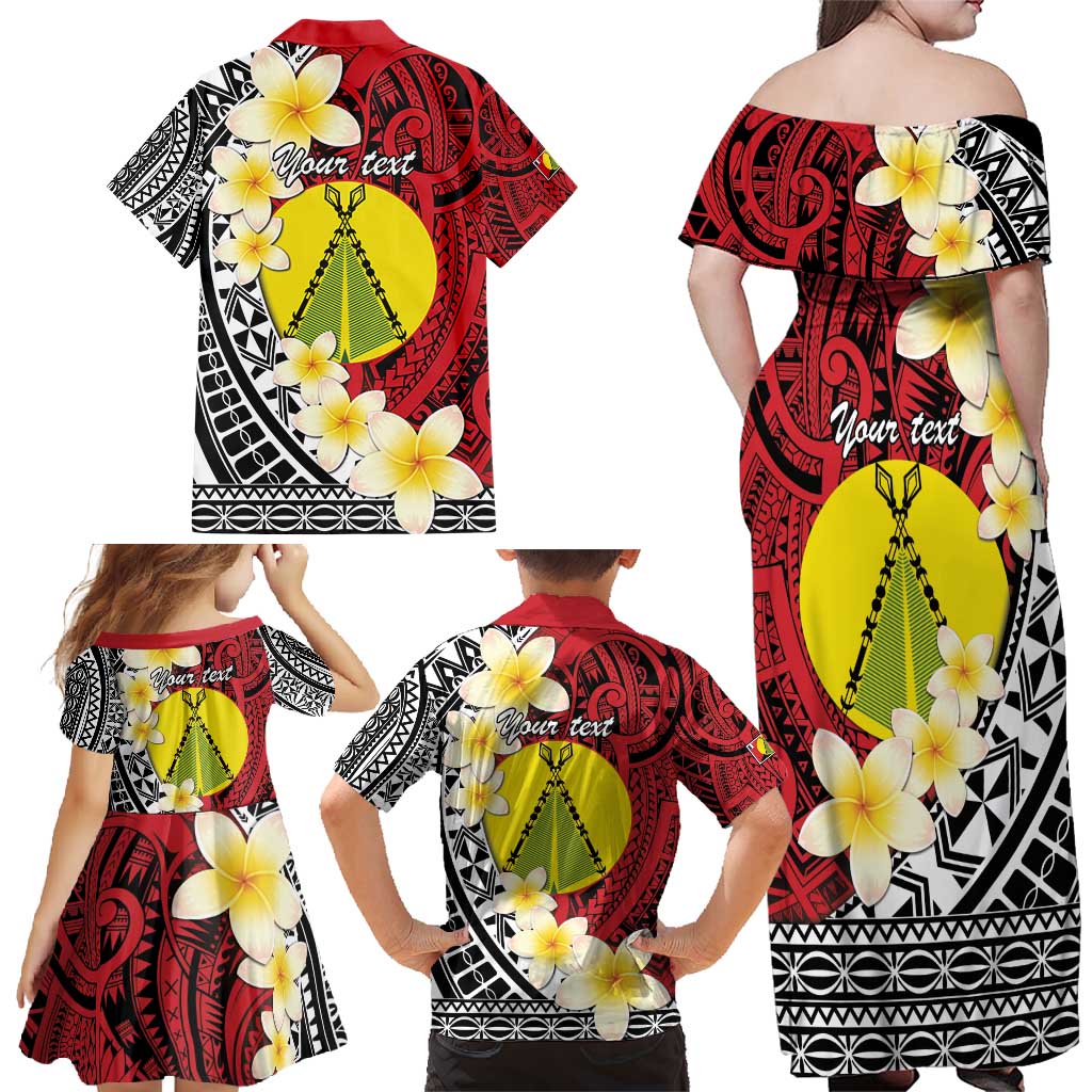 Sigave Chiefdom Wallis and Futuna Personalized Family Matching Off Shoulder Maxi Dress and Hawaiian Shirt Frangipani Flowers Polynesian Pattern LT9 - Polynesian Pride
