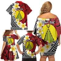 Sigave Chiefdom Wallis and Futuna Personalized Family Matching Off Shoulder Short Dress and Hawaiian Shirt Frangipani Flowers Polynesian Pattern LT9 - Polynesian Pride