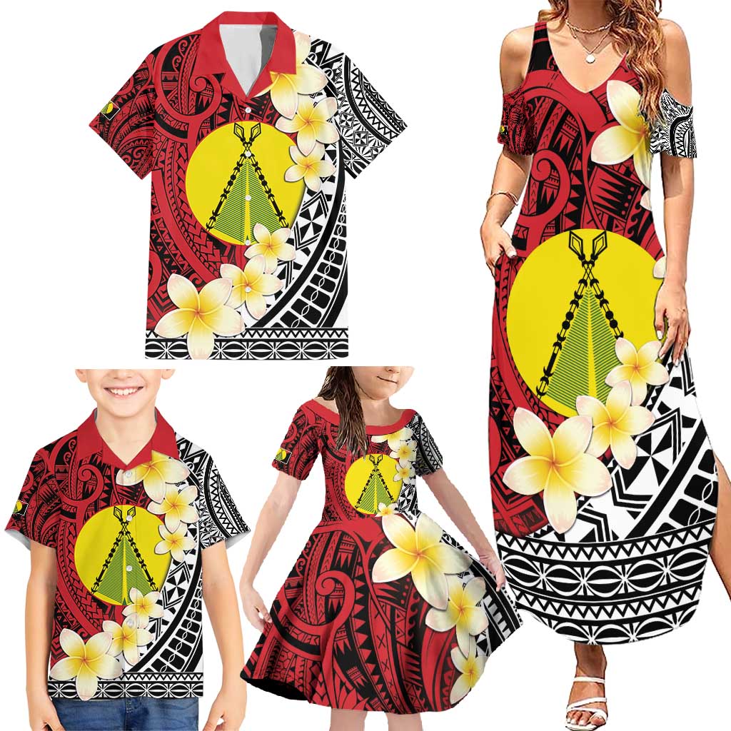 Sigave Chiefdom Wallis and Futuna Personalized Family Matching Summer Maxi Dress and Hawaiian Shirt Frangipani Flowers Polynesian Pattern LT9 - Polynesian Pride