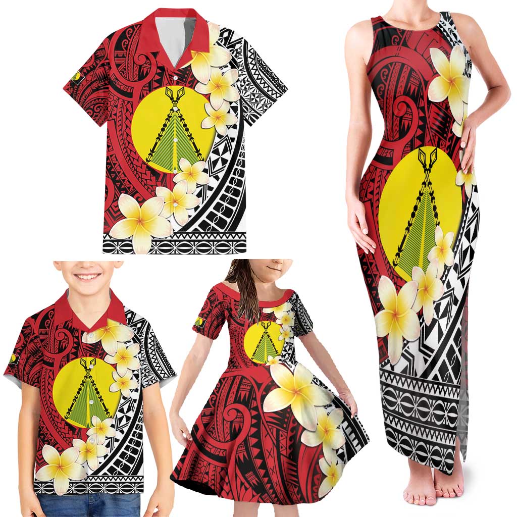 Sigave Chiefdom Wallis and Futuna Personalized Family Matching Tank Maxi Dress and Hawaiian Shirt Frangipani Flowers Polynesian Pattern LT9 - Polynesian Pride