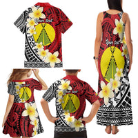 Sigave Chiefdom Wallis and Futuna Personalized Family Matching Tank Maxi Dress and Hawaiian Shirt Frangipani Flowers Polynesian Pattern LT9 - Polynesian Pride