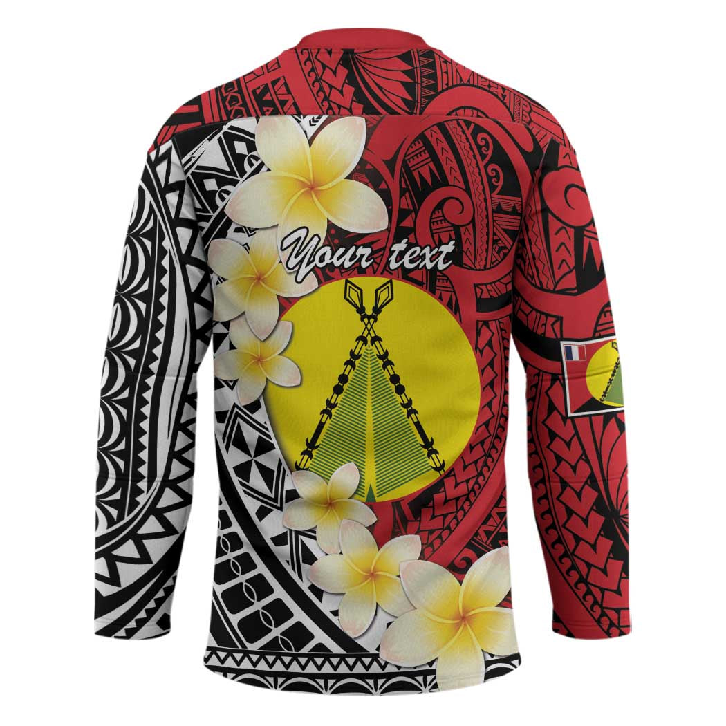 Sigave Chiefdom Wallis and Futuna Personalized Hockey Jersey Frangipani Flowers Polynesian Pattern LT9 - Polynesian Pride