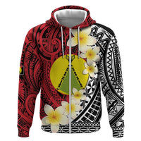 Sigave Chiefdom Wallis and Futuna Personalized Zip Hoodie Frangipani Flowers Polynesian Pattern LT9 Zip Hoodie Red - Polynesian Pride