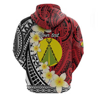 Sigave Chiefdom Wallis and Futuna Personalized Zip Hoodie Frangipani Flowers Polynesian Pattern LT9 - Polynesian Pride