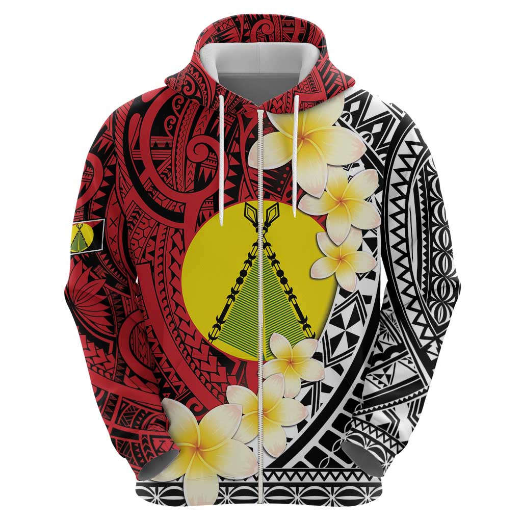 Sigave Chiefdom Wallis and Futuna Personalized Zip Hoodie Frangipani Flowers Polynesian Pattern LT9 - Polynesian Pride