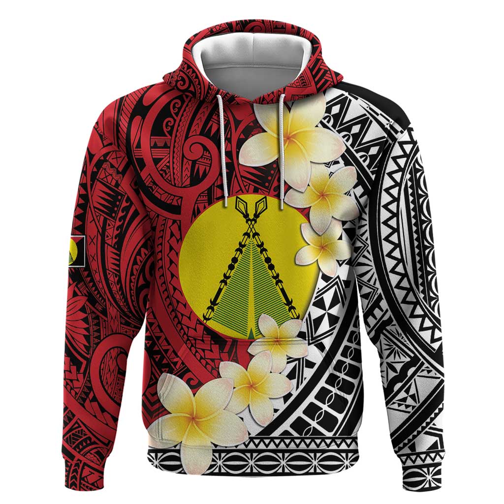 Sigave Chiefdom Wallis and Futuna Personalized Zip Hoodie Frangipani Flowers Polynesian Pattern LT9 Pullover Hoodie Red - Polynesian Pride