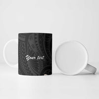 Uvea Chiefdom Wallis and Futuna Personalized Ceramic Mug Frangipani Flowers Polynesian Pattern - Polynesian Pride