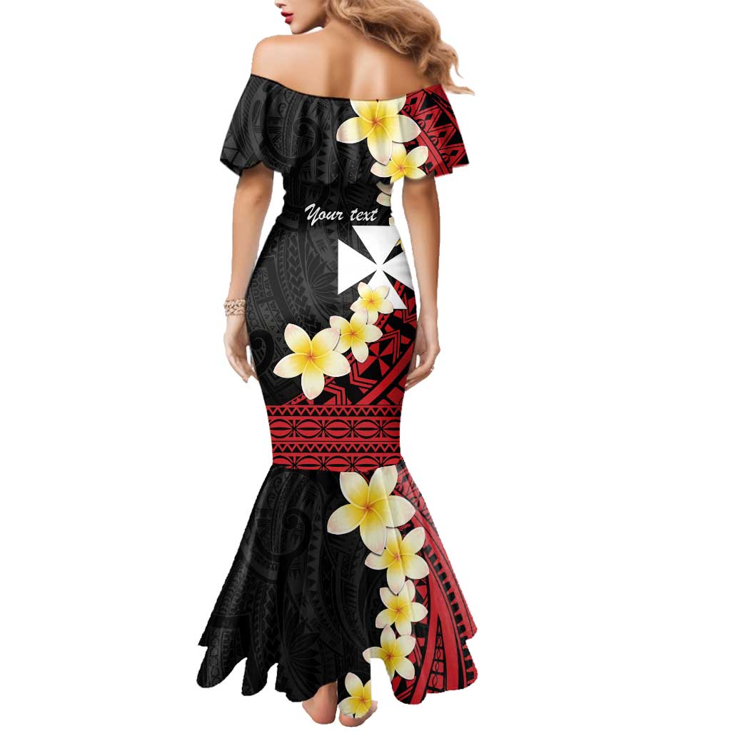 Uvea Chiefdom Wallis and Futuna Personalized Family Matching Mermaid Dress and Hawaiian Shirt Frangipani Flowers Polynesian Pattern LT9 - Polynesian Pride
