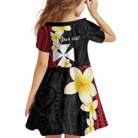 Uvea Chiefdom Wallis and Futuna Personalized Family Matching Off Shoulder Short Dress and Hawaiian Shirt Frangipani Flowers Polynesian Pattern LT9 - Polynesian Pride