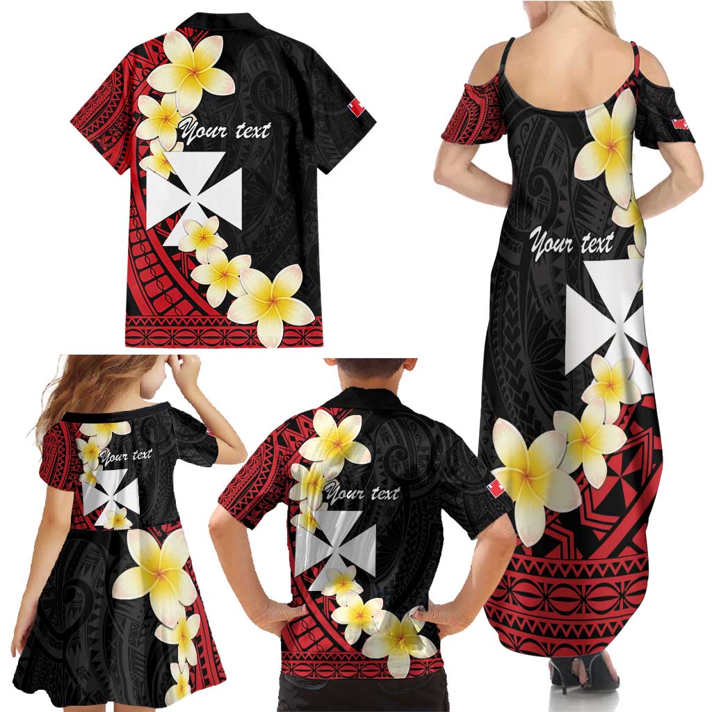 Uvea Chiefdom Wallis and Futuna Personalized Family Matching Summer Maxi Dress and Hawaiian Shirt Frangipani Flowers Polynesian Pattern LT9 - Polynesian Pride