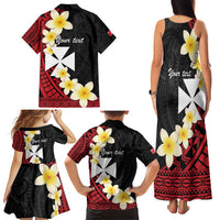 Uvea Chiefdom Wallis and Futuna Personalized Family Matching Tank Maxi Dress and Hawaiian Shirt Frangipani Flowers Polynesian Pattern LT9 - Polynesian Pride