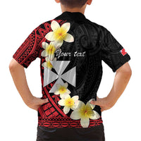 Uvea Chiefdom Wallis and Futuna Personalized Hawaiian Shirt Frangipani Flowers Polynesian Pattern