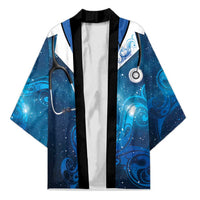 New Zealand Nurses RN Personalised Kimono Galaxy Stethoscope Maori Motif