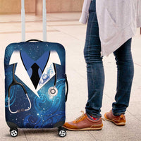 New Zealand Nurses RN Luggage Cover Galaxy Stethoscope Maori Motif