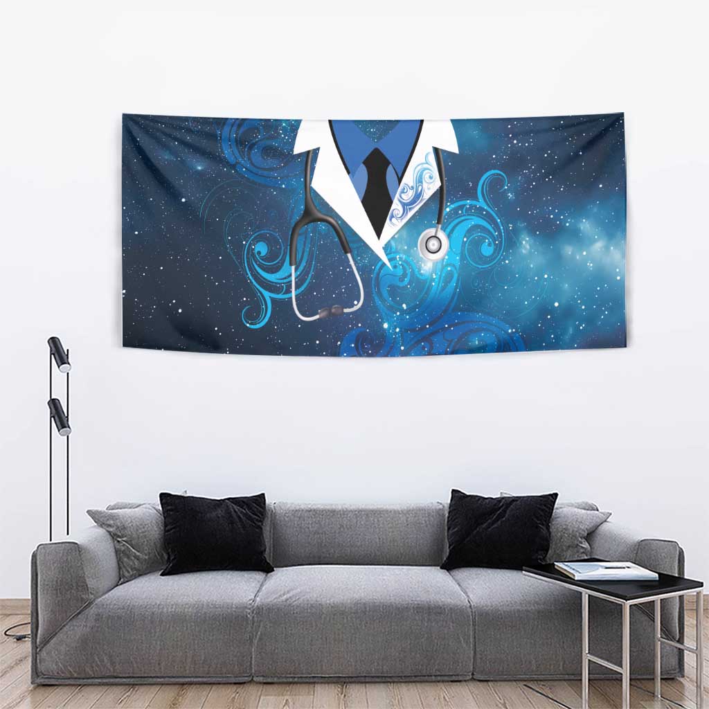 New Zealand Nurses RN Tapestry Galaxy Stethoscope Maori Motif