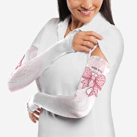 New Zealand Nurses RN Personalised Arm Sleeves Pink Stethoscope Coquette Bow Maori Motif
