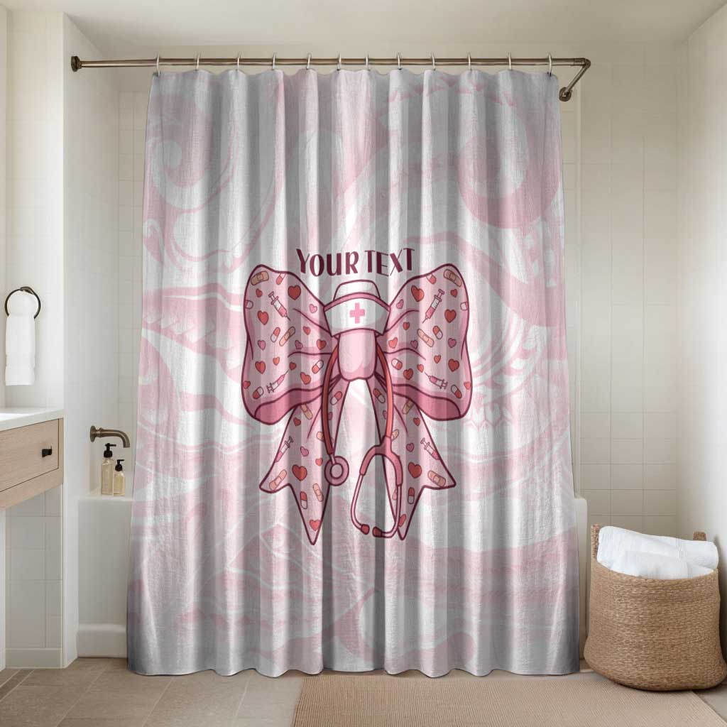 New Zealand Nurses RN Personalised Bathroom Set Pink Stethoscope Coquette Bow Maori Motif
