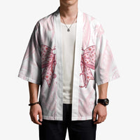 New Zealand Nurses RN Personalised Kimono Pink Stethoscope Coquette Bow Maori Motif