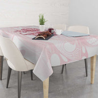 New Zealand Nurses RN Personalised Tablecloth Pink Stethoscope Coquette Bow Maori Motif