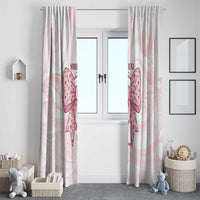 New Zealand Nurses RN Personalised Window Curtain Pink Stethoscope Coquette Bow Maori Motif