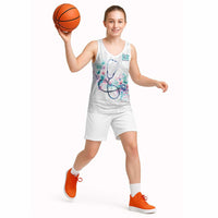 New Zealand Nurses RN Personalised Basketball Jersey Stethoscope Floral Maori Motif